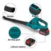 12500 об/мин Аккумуляторный электрический воздуходув 3500 Вт Ручной воздуходув для листьев Пылесборник Подметальная машина Садовые инструменты для литий-ионного аккумулятора 388VF