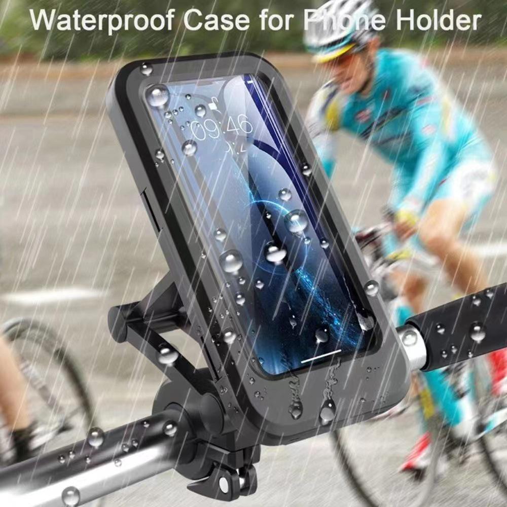 Waterproof Motorcycle Mobile Phone Navigation Holder Universal 360° Swivel Adjustable for Bicycle Motorcycle Cellphone Support