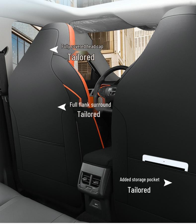 Four Seasons Leather Car Seat Cover for Dongfeng Yixuan - Fully Enclosed, New, Fits Five Seats