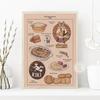 Студия Ghibli Treats Японская еда Холст Плакат Рамэн Лошадь Скумбрия Тосты Печать Фотографии Настенная живопись Декор для кухни Без рамки