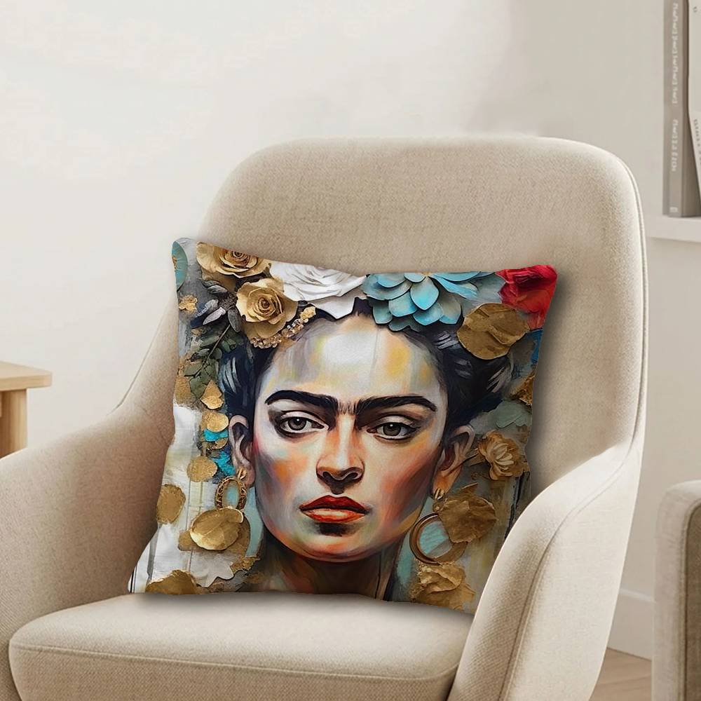 Vintage Artist FFrida KKahlo Pillow Cover Design cushion Cover decor Holiday Decorati