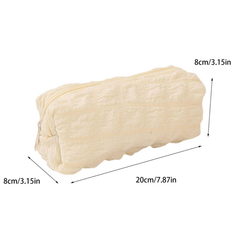 Вместительный кошелек для монет, пенал, пенал, сумка для карандашей, кавайный пенал с пуфами, косметичка