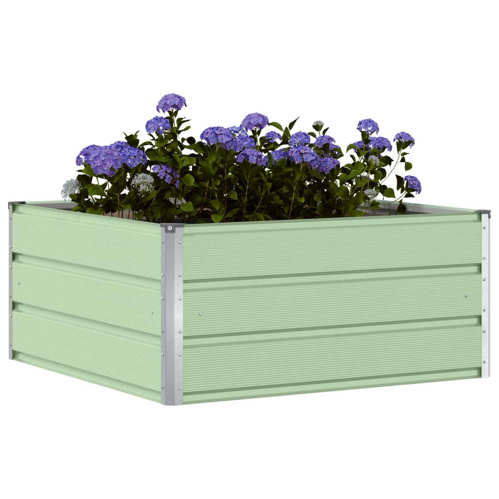 Plant Pot Pastel Green 100 x 100 x 45 cm Steel