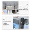 ZISIZ 4-Tier Heavy-Duty Floor Standing Storage Shelf