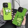 Милый Чехол для Телефона InvaderS Z-Zim Для iPhone 17,16,15,14,13,12,11 Plus,Pro Max,XS,Красочный Серебристый Чехол для Телефона Funda Cover