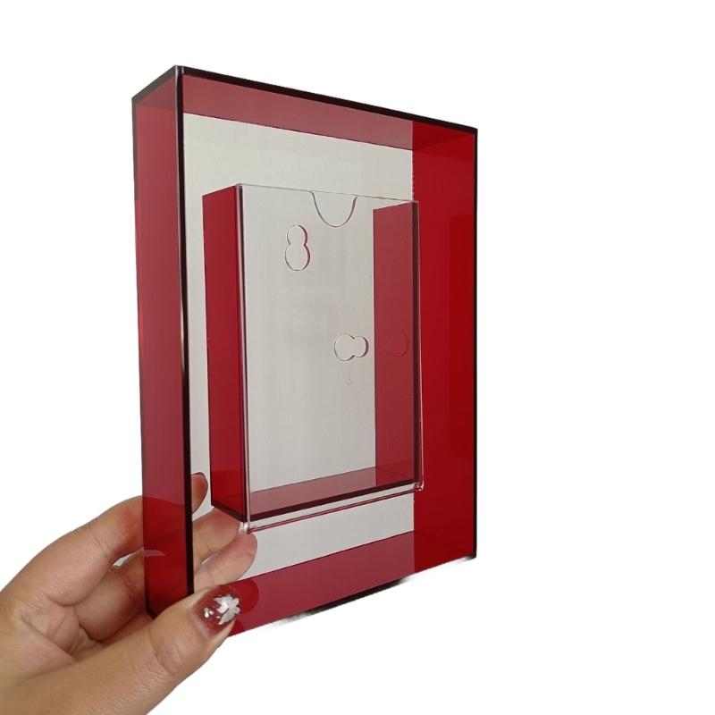 Photo Frame Acrylic Photo Holder for Desktop Display Support Horizontaled Vertical Clear