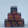 5pcs/set Dice Counters 5 Positive +1/+1 & 5 Negative -1/-1 for Magic The Gathering Number 1-6 Math Preschool Education Dice Set
