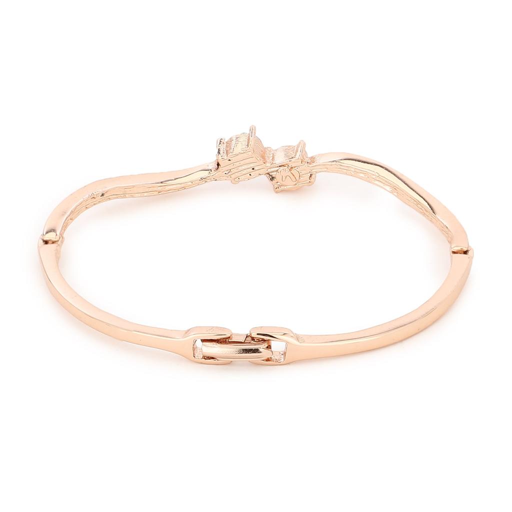 Beautiful Estele Adjustable Bracelet Rose Gold Plated Austrian Crystals for Girls and Women
