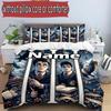 3pcs Duvet Cover Set (1*Duvet Cover + 2*Pillowcase, Without Core), Custom Name movie Potter Pattern Bedding Set, Home Bedroom Decor Gift