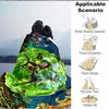 1Pc Space Adventure Friends Flannel Blanket, Soft And Comfortable, Casual Warm, Camping Travel, Christmas, Halloween Xmas Gift L1263