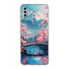 Чехол для телефона Samsung A26 A36 A56 A54 A52 A50 A70 A40 A20E A12 A14 A16 A22 A24 A42 A34 A32 5G A06 Чехол Япония Гора Фудзи Вишня