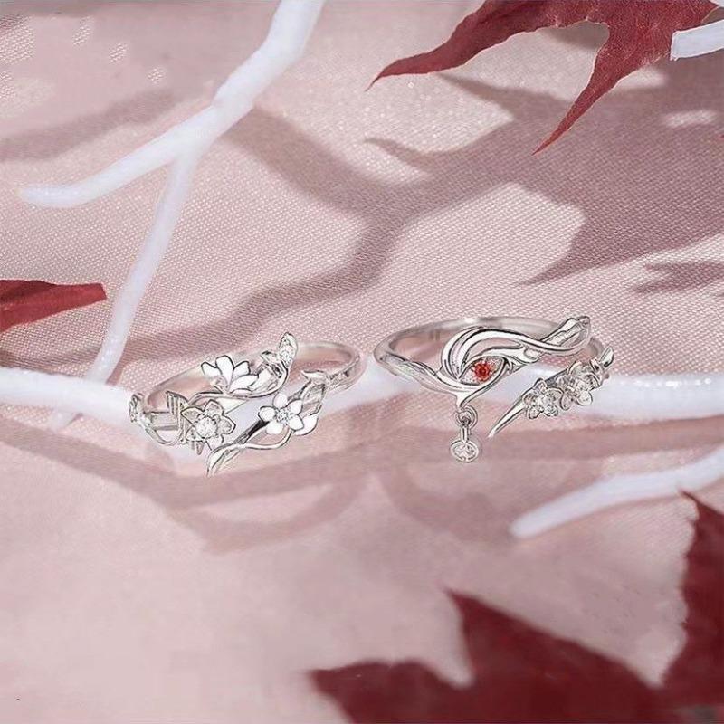 Аниме Tian Guan Ci Fu Ring Heaven Official'S Blessing Hua Cheng Xie Lian Регулируемые унисекс парные кольца ювелирные аксессуары подарок