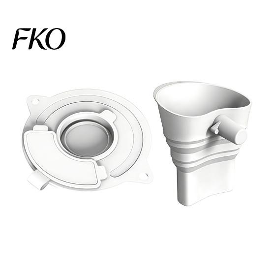 Silicone Kitchen Gadgets Flour Funnel And Bowl Cover for Aid Mixer, Mess Free Collapsible Pouring Dry Ingredient Shield Attachment, 3 in 1 Mixer