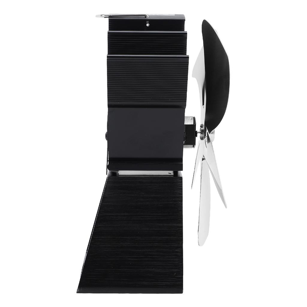 Вентилятор для дровяной печи с 5 лопастями, вертикальный вентилятор для камина с трапециевидным основанием, работающий на тепле, с циркуляцией тепла