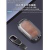 [TECART] Honda Dedicated Key Cover, 3 Button Key Holder, Aluminum Alloy, Genuine Leather, Full