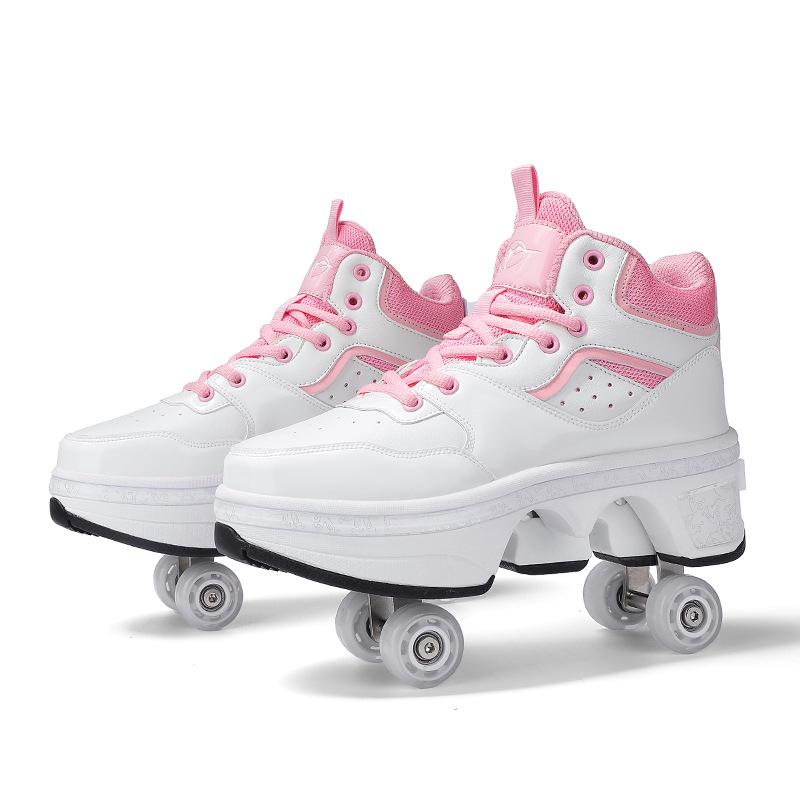Zhang Guowei Style Adult & Kids 4-Wheel Roller Skates: Walkable & Skatable