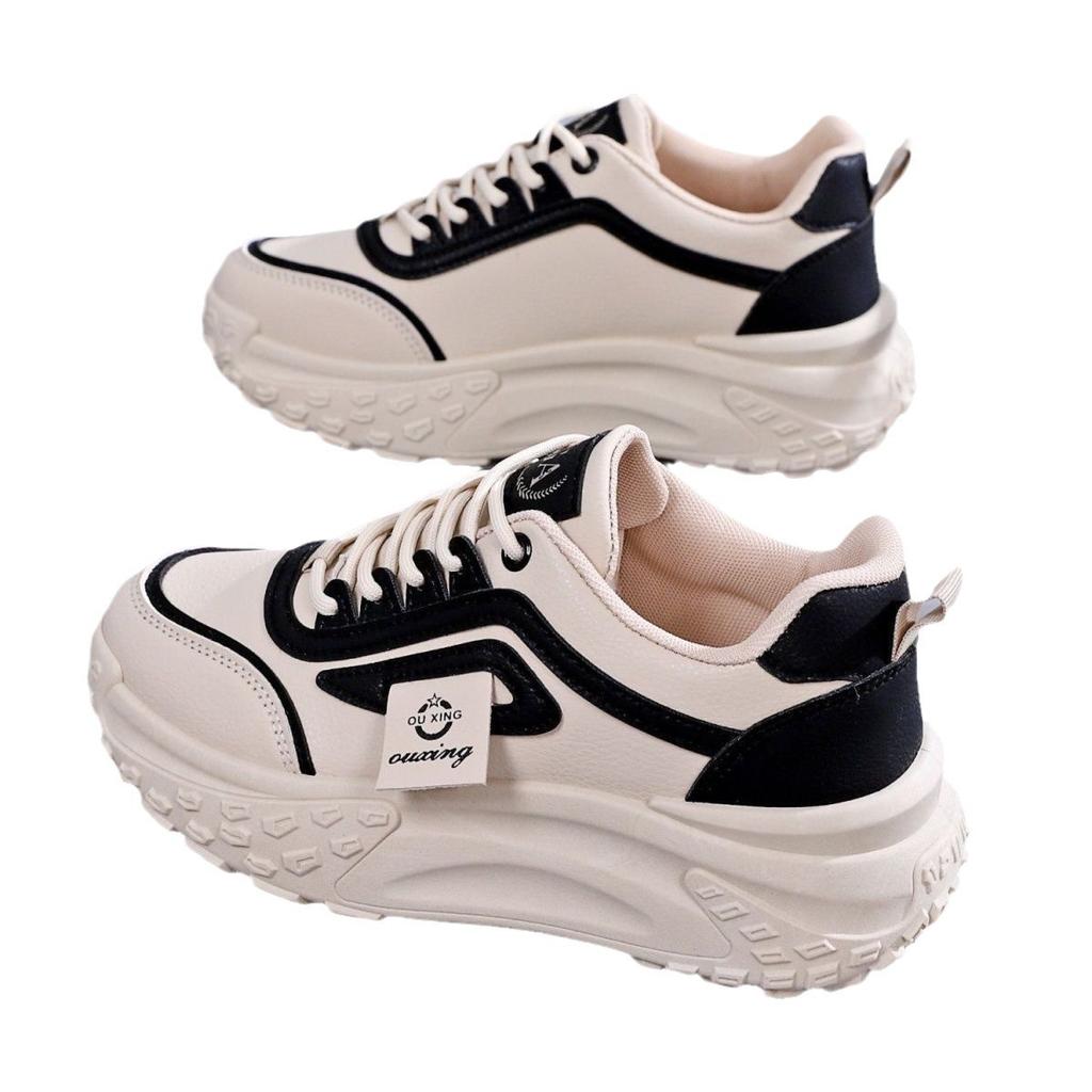 Mesh Platform White Shoes Women's 2024 New Spring and Summer Dad Shoes Women's Korean Version Breathable and Versatile Casual Sports Shoes