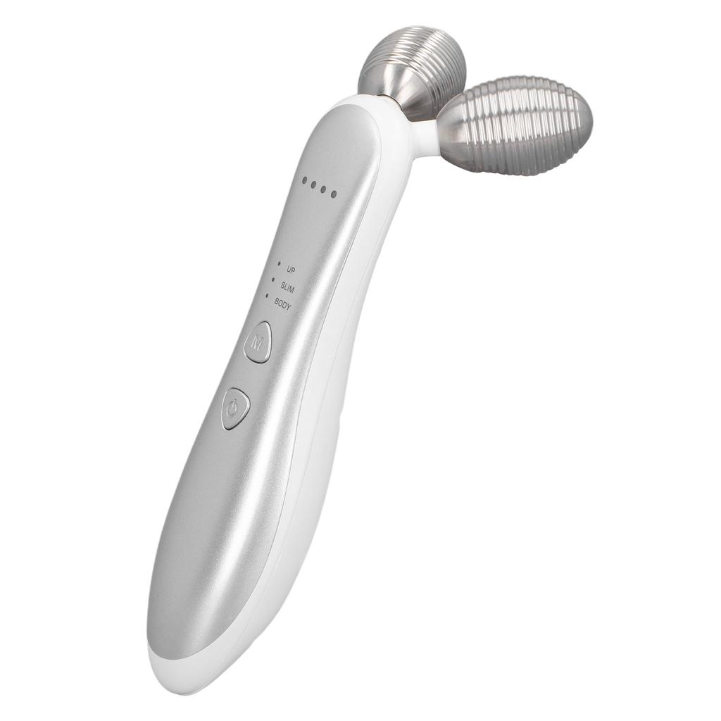 Microcurrent Facial Roller Device 3 Modes 4 Levels Wrinkle Removal USB Rechargeable Heating Face