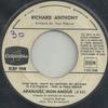 7inch Record RICHARD ANTHONY (2) - Aranjuez, Mon Amour / Plante Un Arb SCRF998 Columbia 1967 France Pop Used