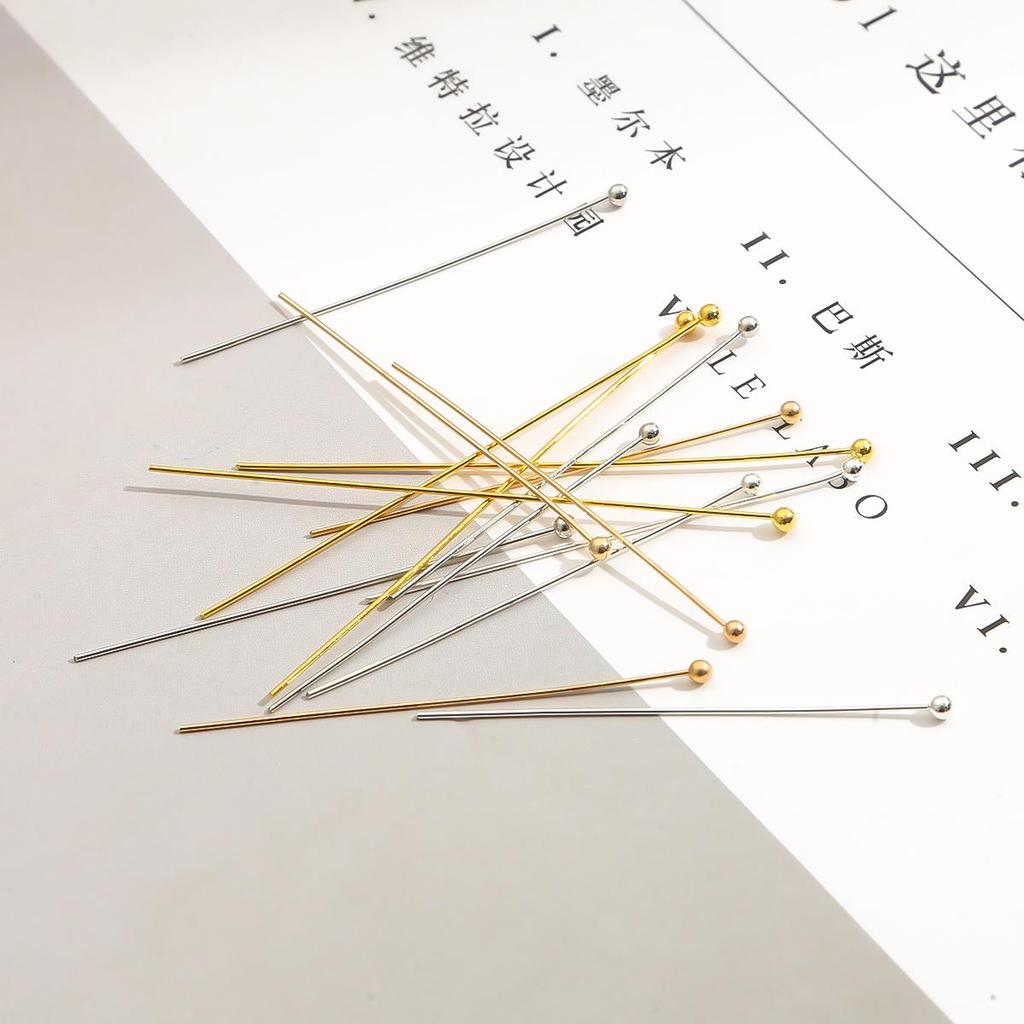 200 шт./пакет Иглы с головкой-шариком Материалы для изготовления ювелирных изделий DIY Аксессуары Ожерелье Браслет Серьги