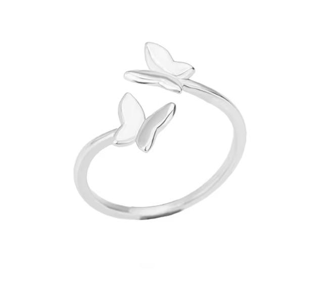 Кольца-бабочки для женщин, регулируемое кольцо-бабочка для помолвки, свадьбы, ювелирные изделия, подарок