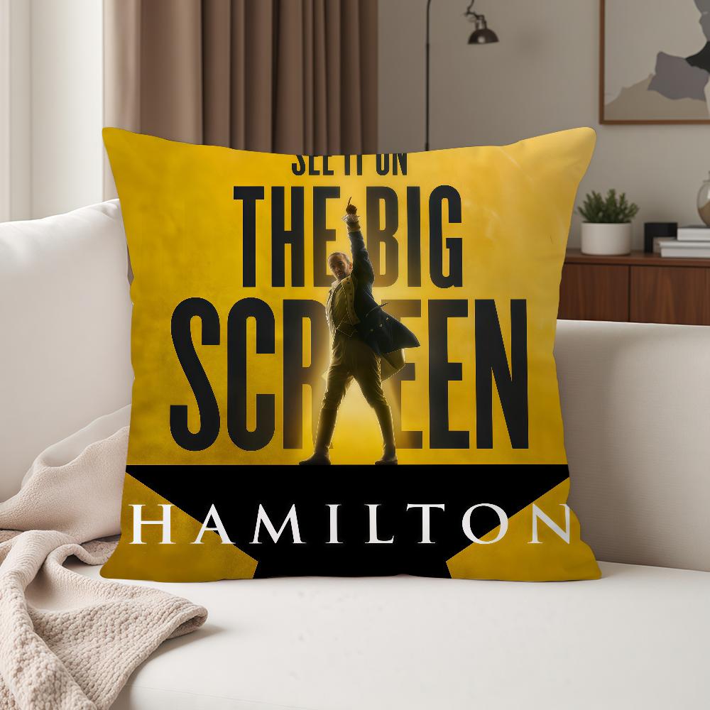 Classic Play Musical Hhamilton Pillow Case Suitable For Bedrooms Living Rooms Cars Home Decoration