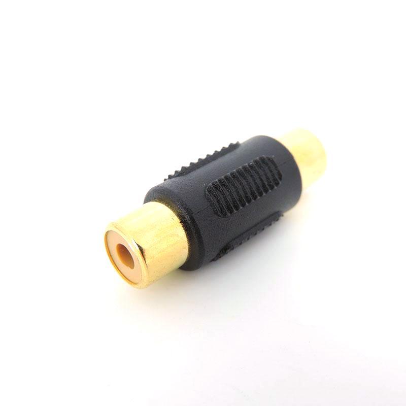 1pcs Audio Video Connector RCA 2rca 3rca Female To RCA 2rca 3rca Female AV Coupler Gold Plated Adapter Plug Socket Converter