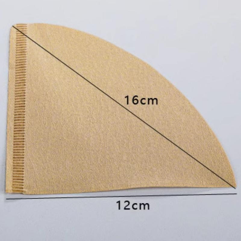 Фильтровальная бумага для кофе, одноразовые фильтры для заваривания кофе, натуральные бамбуковые волокна, 100 шт., для бариста, заваривания кофе
