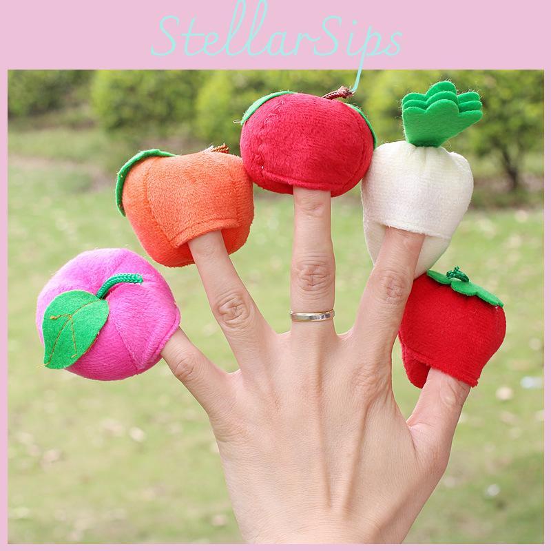 Пальчиковая плюшевая короткая кукла-игрушка из мягкого полипропиленового хлопка для игр малышей