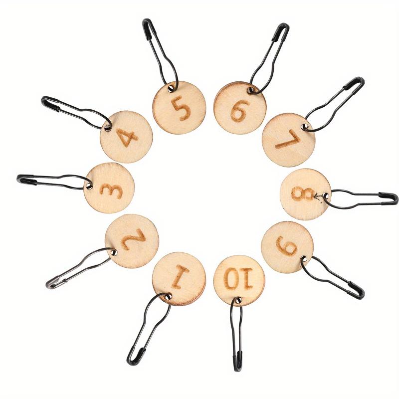 Precision Wooden Knitting and Crochet  Marker with Easy-to-Read Density Calculator