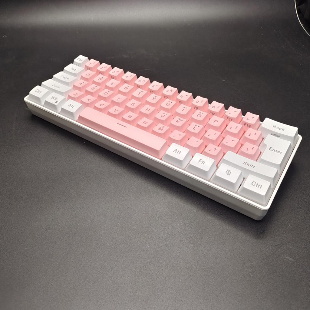Проводная игровая клавиатура с 61 клавишей, USB-клавиатура с RGB-подсветкой для ноутбука, настольного компьютера, игровая клавиатура, проводная USB-клавиатура