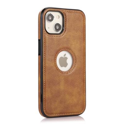 Для iPhone 13 6,1 дюйма Чехол для мобильного телефона Дизайн с логотипом ТПУ+ПУ кожа Противоударная задняя крышка