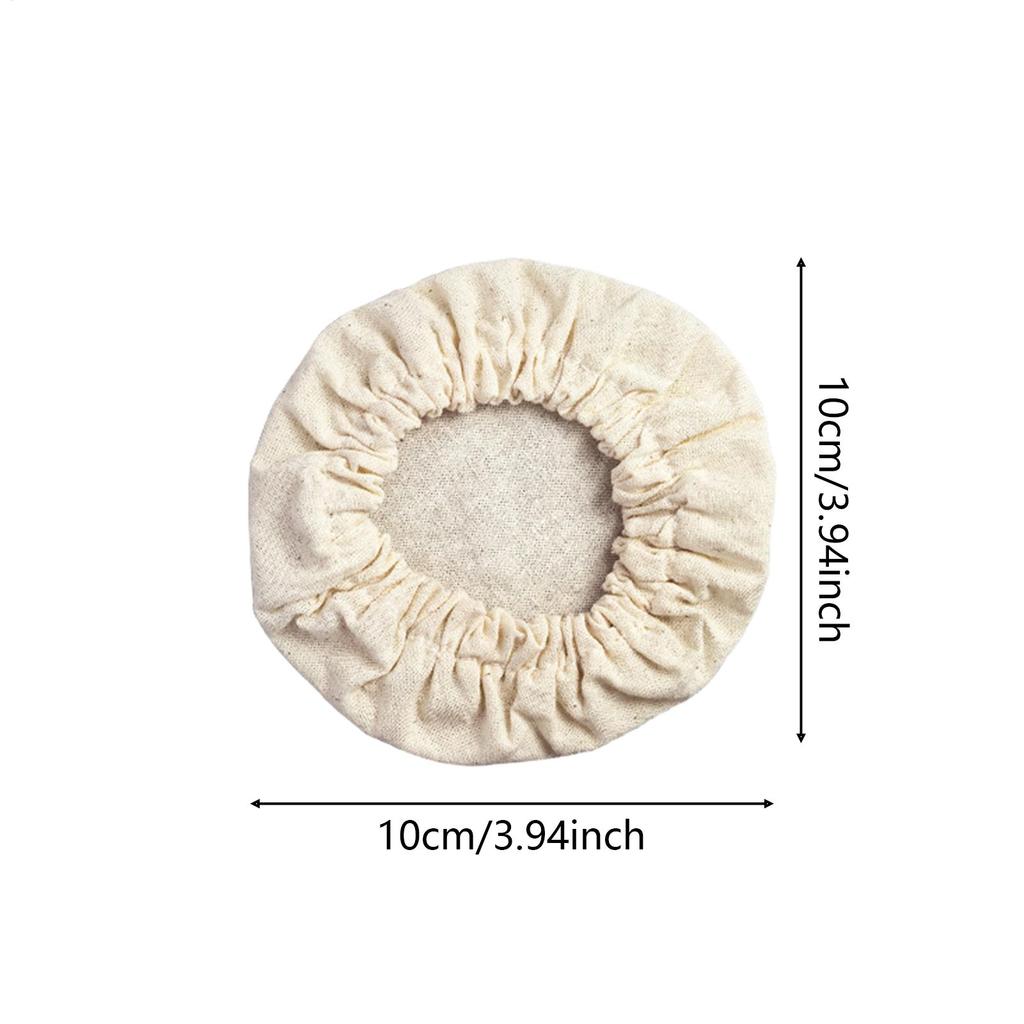 Sourdough Jar Cover 4 Pieces Reusable Elastic Protective Cloth Sleeve Dustproof Fermentation Accessory For Baking Making