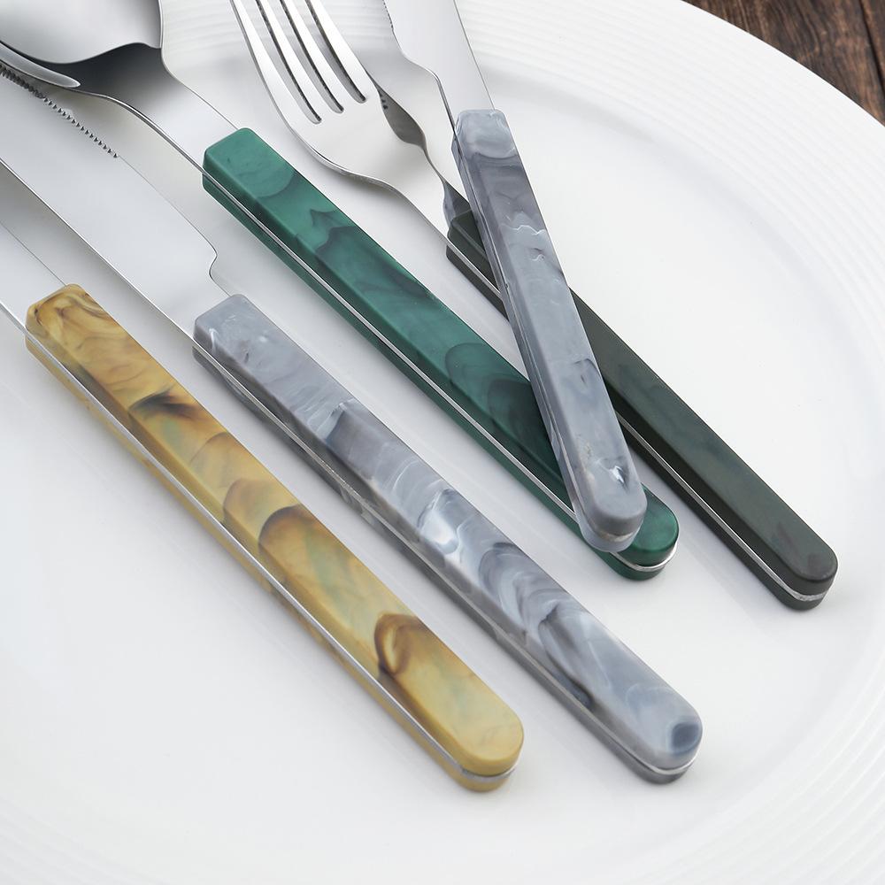 HANYANG Посуда для дома и кухни, столовой и бара, нож, вилка, ложка из нержавеющей стали, набор столовых приборов