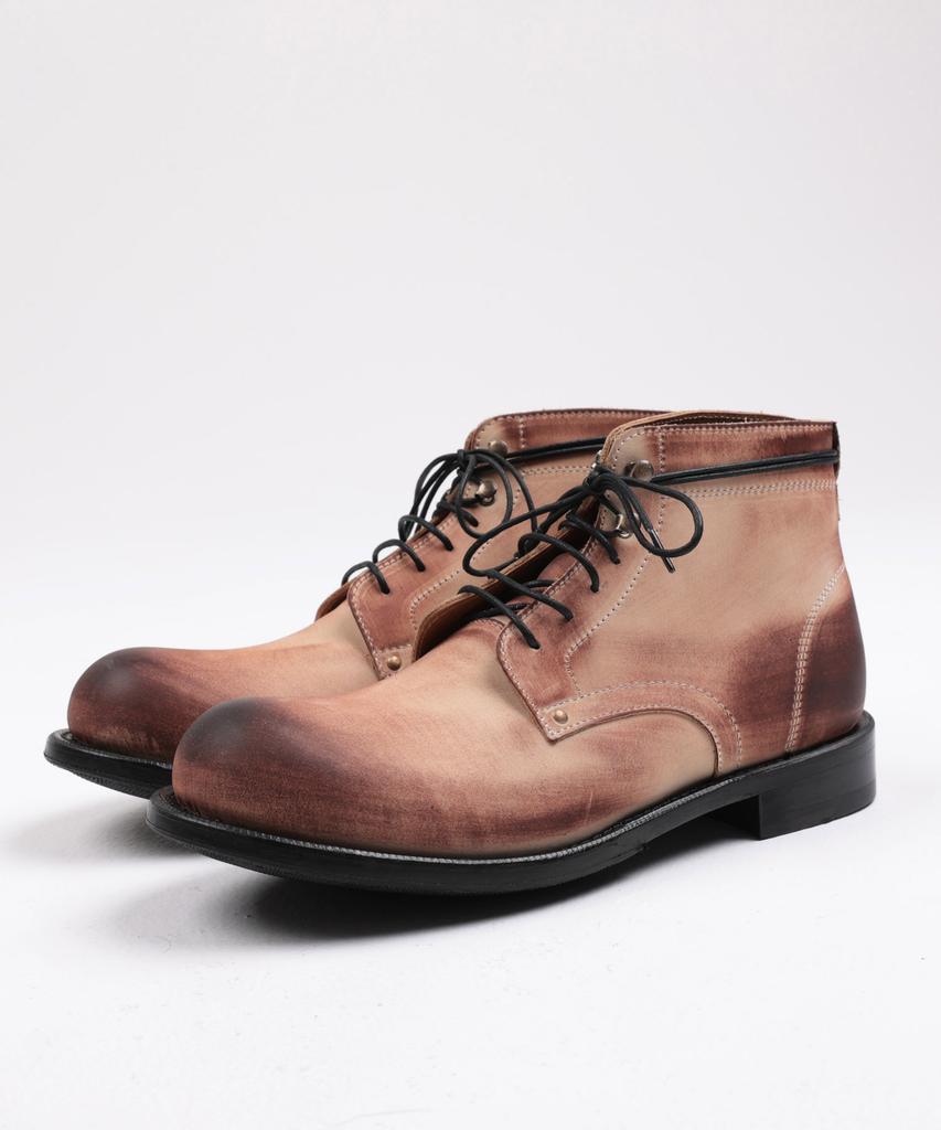 Brenowelt 802 Burnished Nubuck 4-Inch Workchurk Goodyear Welt Half-Red Sole