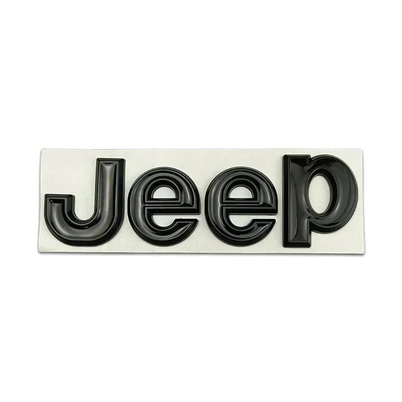 For Jeep Metal Sticker for JEEP Wrangler Tj Jk Jl Grand Cherokee Commander Renegade Liberty Compass Patriot Car Front Trunk S