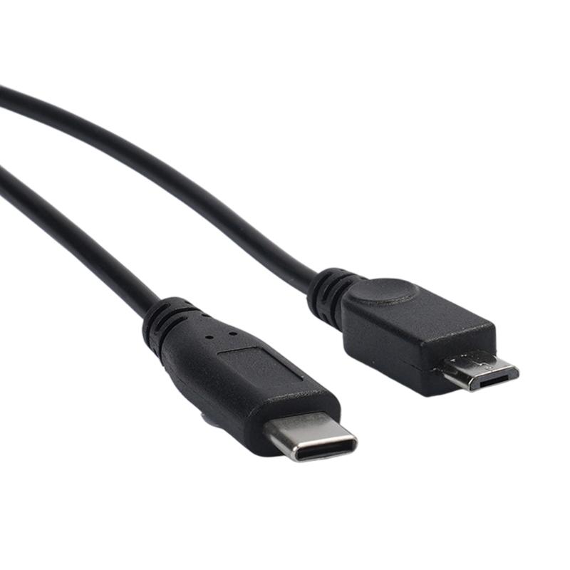 Двойной выходной кабель для зарядки Маленький USB-вход типа "мама" и Type-C-выход типа "папа" плюс маленькие USB-выходы типа "папа" 27 см для телефонов и планшетов