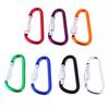 2Pcs Random Aluminum Carabiner D-Ring Key Chain Clip Outdoor Hook Buckle
