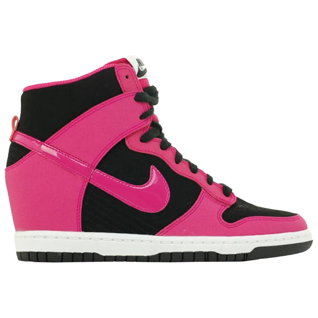 Nike Dunk Sky Hi Essential Женские кроссовки Розовый Черный Огненно-ягодный-Белый 644877-010
