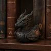 Mythical Creature Desk Accessory Dark Fantasy Dragon Collectible Duck, Gothic Resin Statue for Home Decor, Hand-Painted Ornament Figurine, Medieval