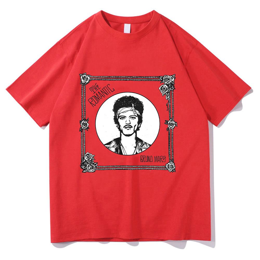 Bruno Mars "The Romantic" Tee Bruno Mars 2026New Album T-shirt Unisex Youth and Adult T-shirt Cotton High Quality Y2K T Shirts couple matching outfits