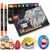 84/12 цветов, ручки для акриловых красок, очень тонкий наконечник и маркеры-кисти для ломтиков каменного дерева, керамические рождественские украшения, товары для рукоделия