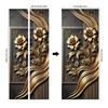 3D Peel and Stick Door Sticker Mural - Self-Adhesive, Removable Waterproof Vinyl Door Decal for Bedroom and Living Room Wall Decoration
