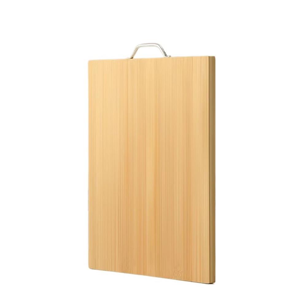 Rectangle Bamboo Chopping Board with Handle Butcher Chopping Blocks Tool Wooden Tray Home Use