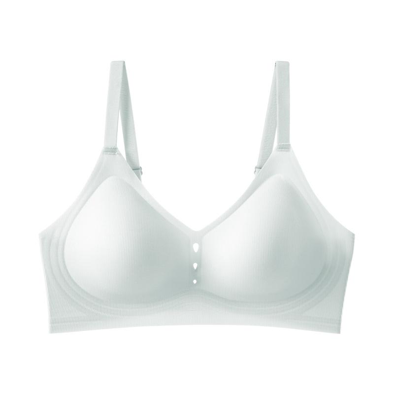 Удобный бесшовный бюстгальтер из ледяного шелка: Боковая поддержка, Предотвращение провисания, Красивая спина, Дышащая посадка для маленькой груди