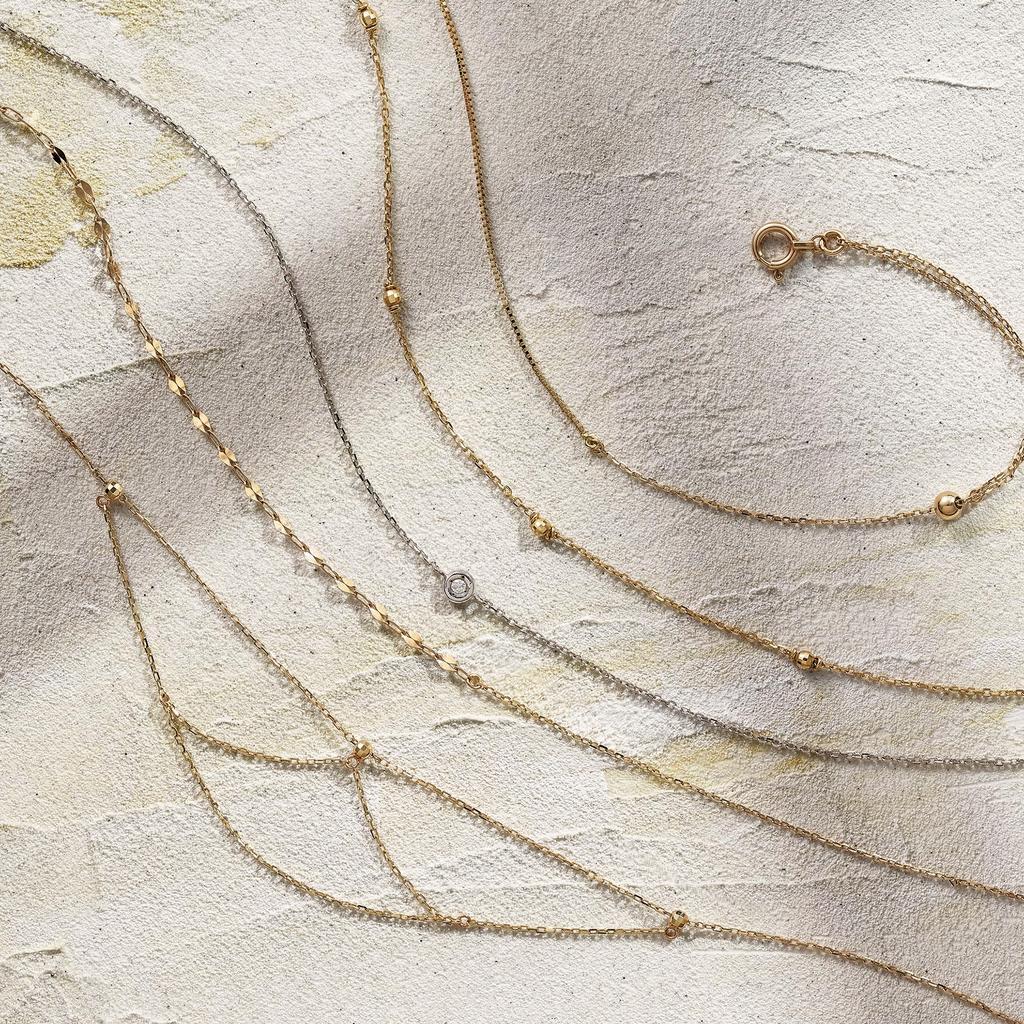 VA Vendome Aoyama K10YG Gold Bracelet GJVB0120LSYG 2-Way (Anklet)