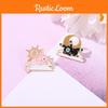 Очаровательные броши в виде аниме-мультяшной пары, уникальный дизайн животных, модные аксессуары