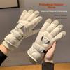 Kids Cartoon Ski Gloves Polyester Touchscreen Compatible Windproof Waterproof for Snowboarding and Skiing Winter Gear
