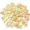 Fantastic Wooden Letter Alphabet Scrabble Number English Words Kids Educational Toy 100Pcs