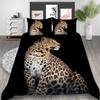 Leopard Series Digital Printing Quilt Cover Pillowcase Two Or Three-Piece Set Polyester